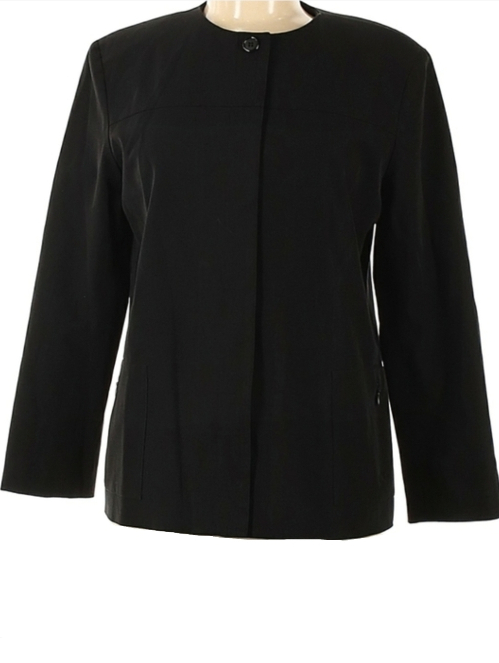 Y2K Designer Shin Choi Black Blazer Jacket Minimalist Classic Minimalism Sz 6